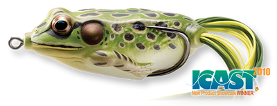 Live Target Frog Hollow Body Topwater Surface Walker Lure