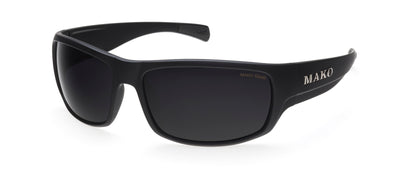 Mako Escape Matte Black Frame Glass Lens Polarised Sunglasses