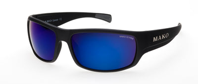 Mako Escape Matte Black Frame Glass Lens Polarised Sunglasses