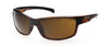 Mako Shadow Matte Black Brown Frame Polarised Sunglasses