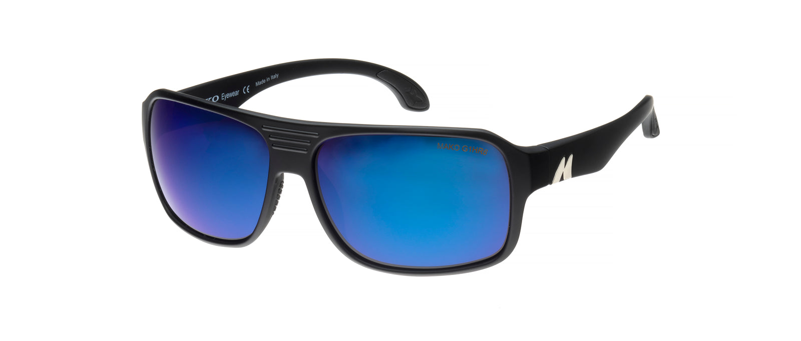 Mako Ronin Matte Black Frame Glass Lens Polarised Sunglasses