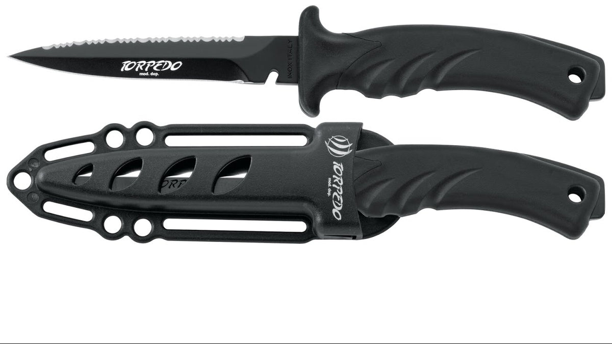 Mac Coltellerie Torpedo 11 Dive Knife with Spearing Trim