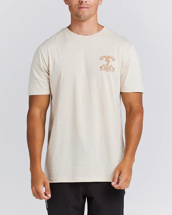 Mad Hueys Ship Anchor Short Sleeve Tee Cement