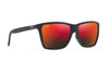 Maui Jim Cruzem Black Matte Frame Hawaii Lava Glass Lens Polarised Performance Sunglasses