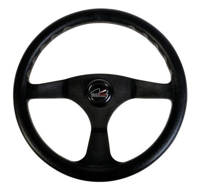 Multiflex 728630 Boat Steering Wheel 3 Spoke Black