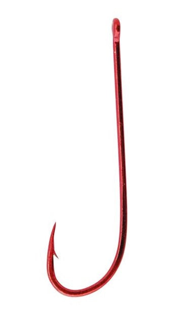 Mustad Bloodworm Red Long Shank Hook Bulk Value Box
