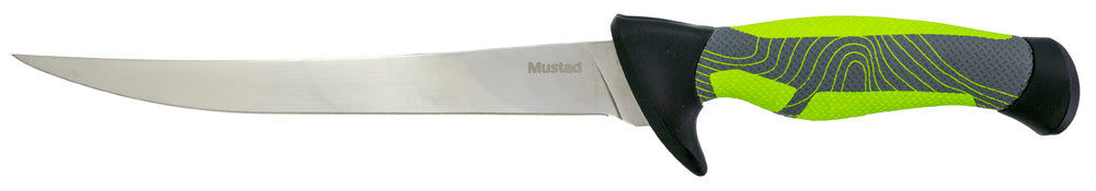 Mustad Green 8 Inch Fillet Knife - Mirror Polish