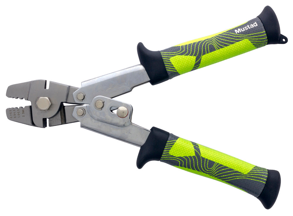Mustad Green Big Game Crimp Plier - Pearl Nickel