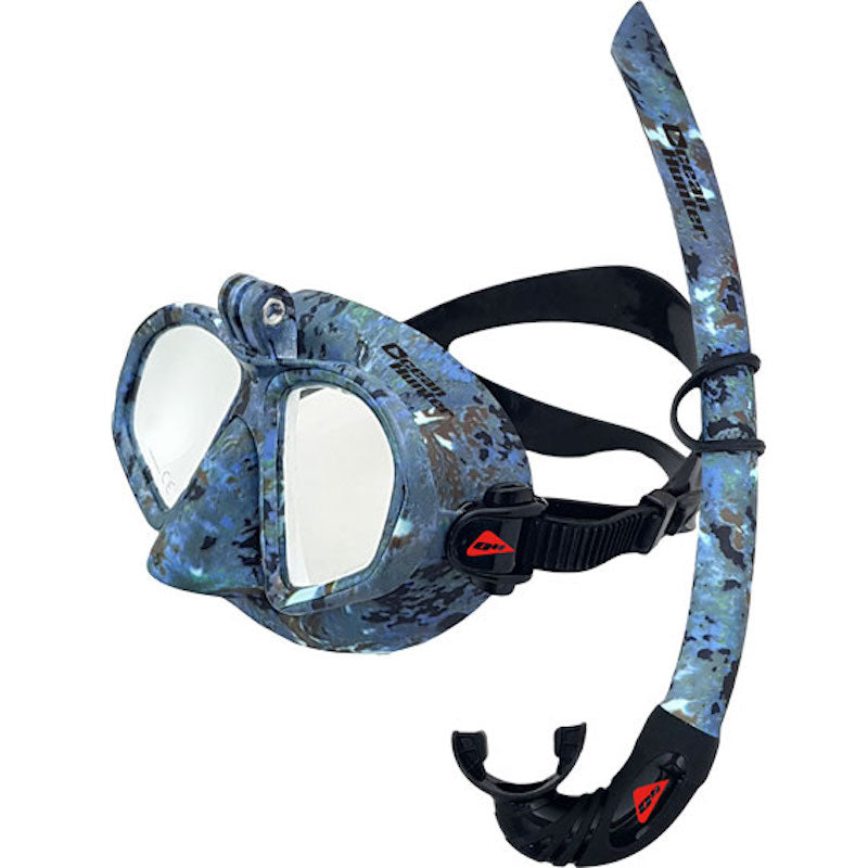 Ocean Hunter Chameleon Go Pro Mask and Snorkel Set - OHMSCHGBK