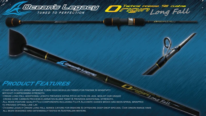 Oceans Legacy Origin Long Fall Jigging Overhead Rod