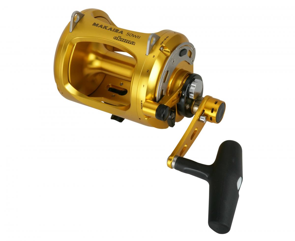 Okuma Makaira Gold Lever Drag Overhead Game Reel
