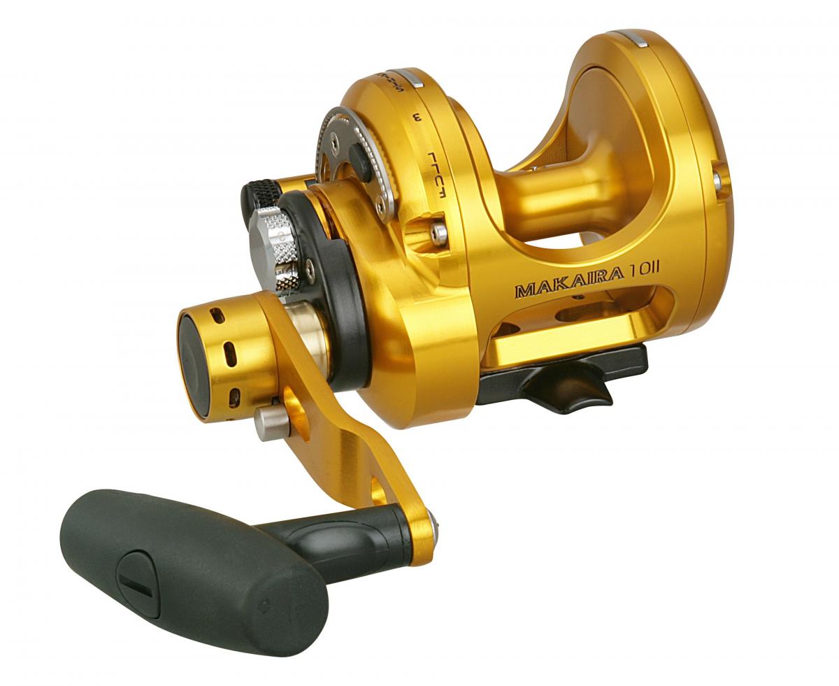 Okuma Makaira Gold Lever Drag Overhead Game Reel
