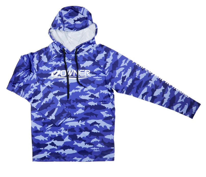 Owner Performance Hoodie Ocean Fish Camo Large Mega Clearance