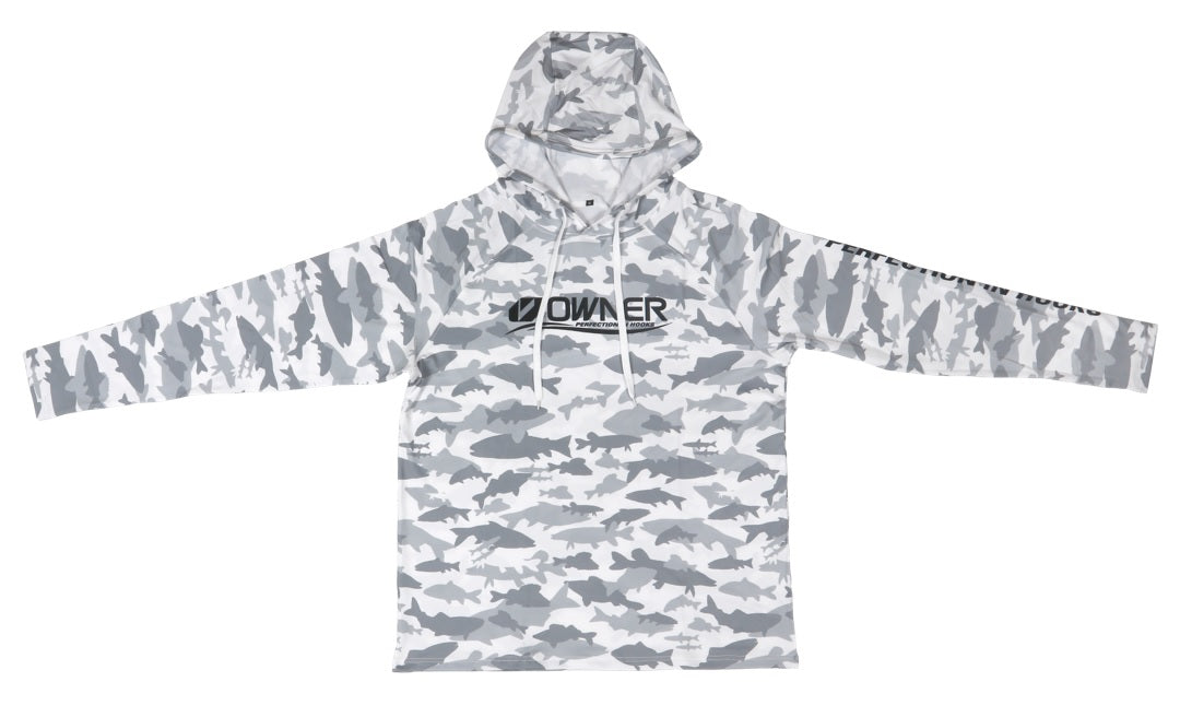 Owner Performance Hoodie White Fish Camo Mega Clearance