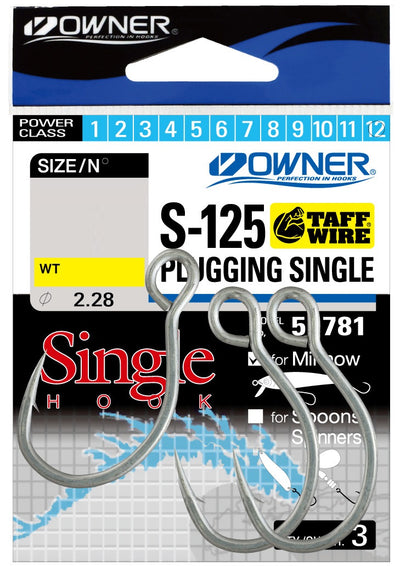 Owner S-125 Plugging Inline Single Hook