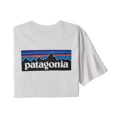 Patagonia Mens P-6 Logo Responsibiliti-Tee Shirt - White