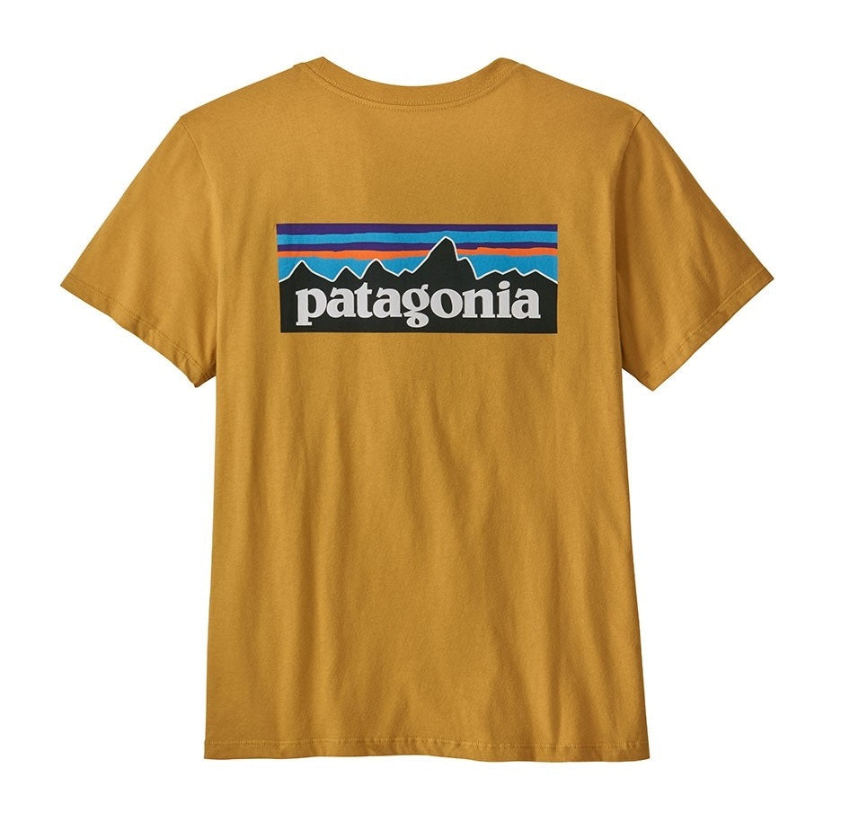 Patagonia Womens P-6 Logo Organic Crew Tee Shirt