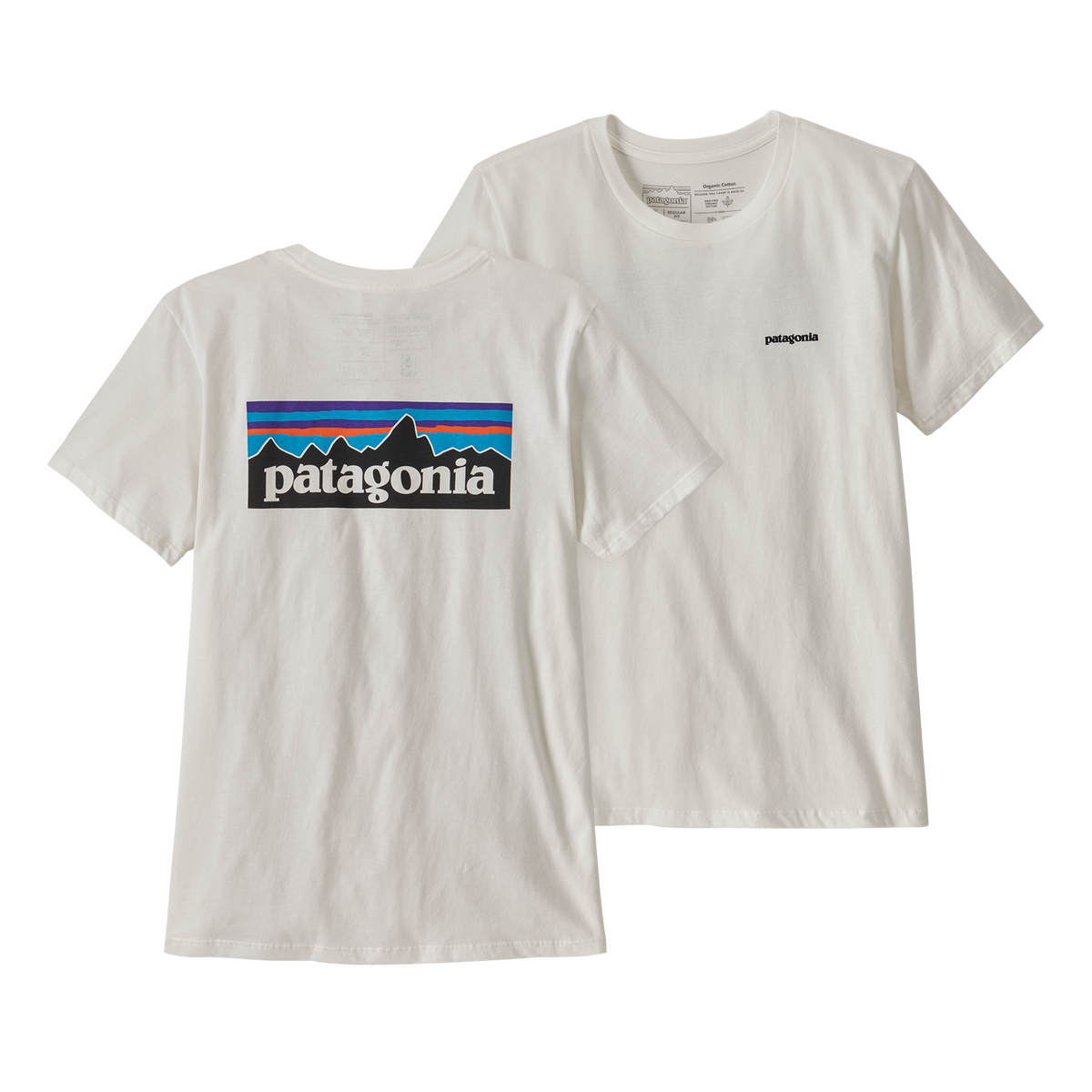 Patagonia Womens P-6 Logo Organic Crew Tee Shirt