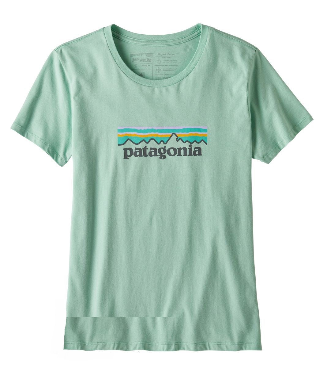 Patagonia Womens Pastel P-6 Logo Organic Crew Tee Shirt