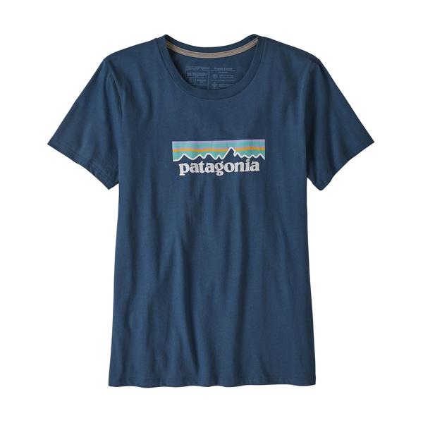 Patagonia Womens Pastel P-6 Logo Organic Crew Tee Shirt
