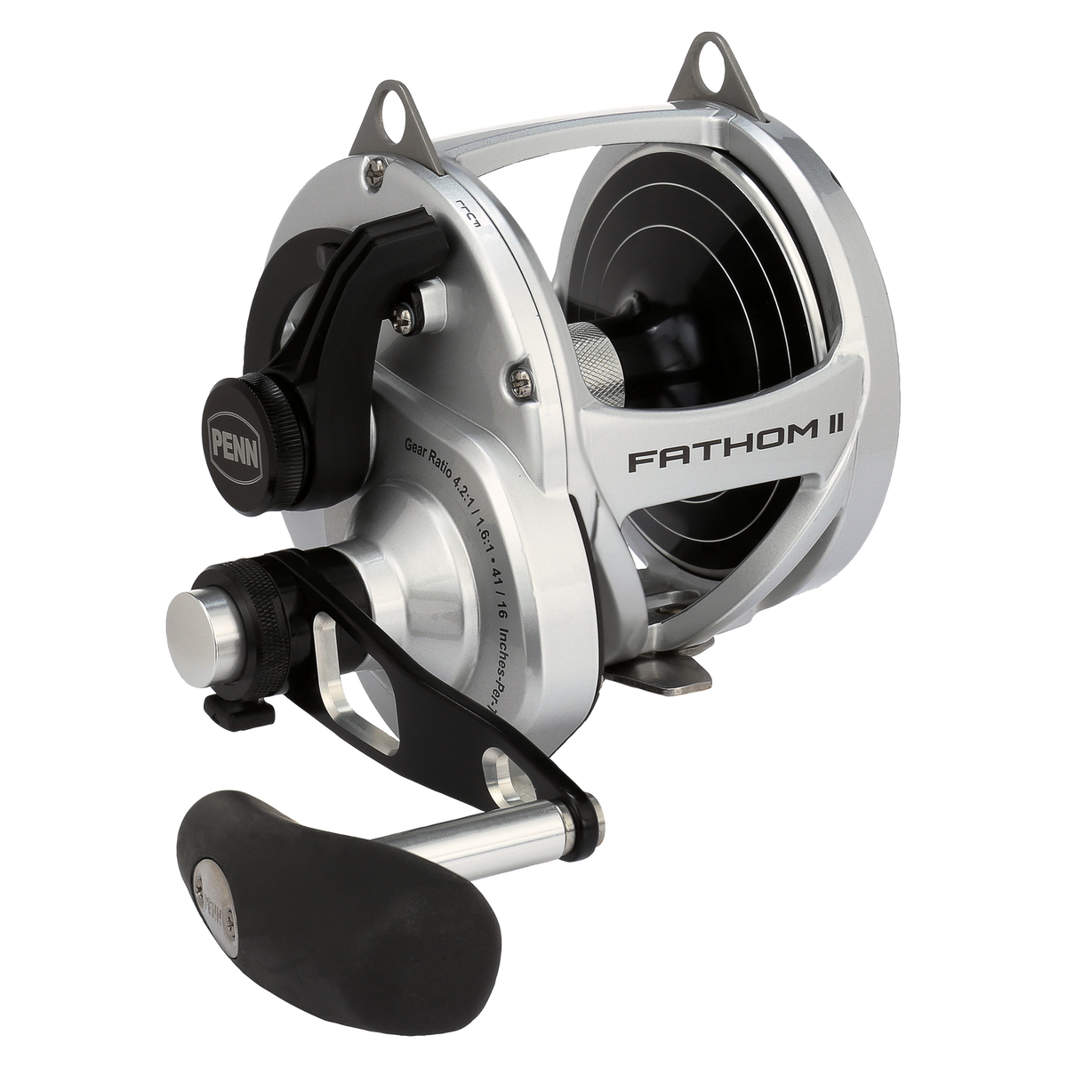 Penn Fathom II Silver 2S Two Speed Overhead Reel