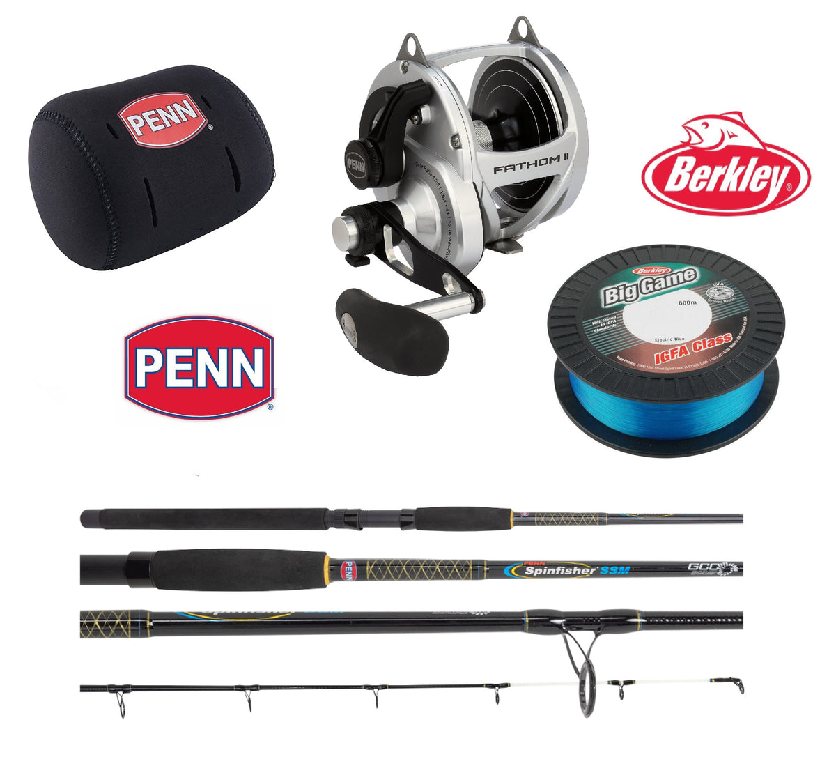 Penn Fathom Overhead 24kg Package Deal