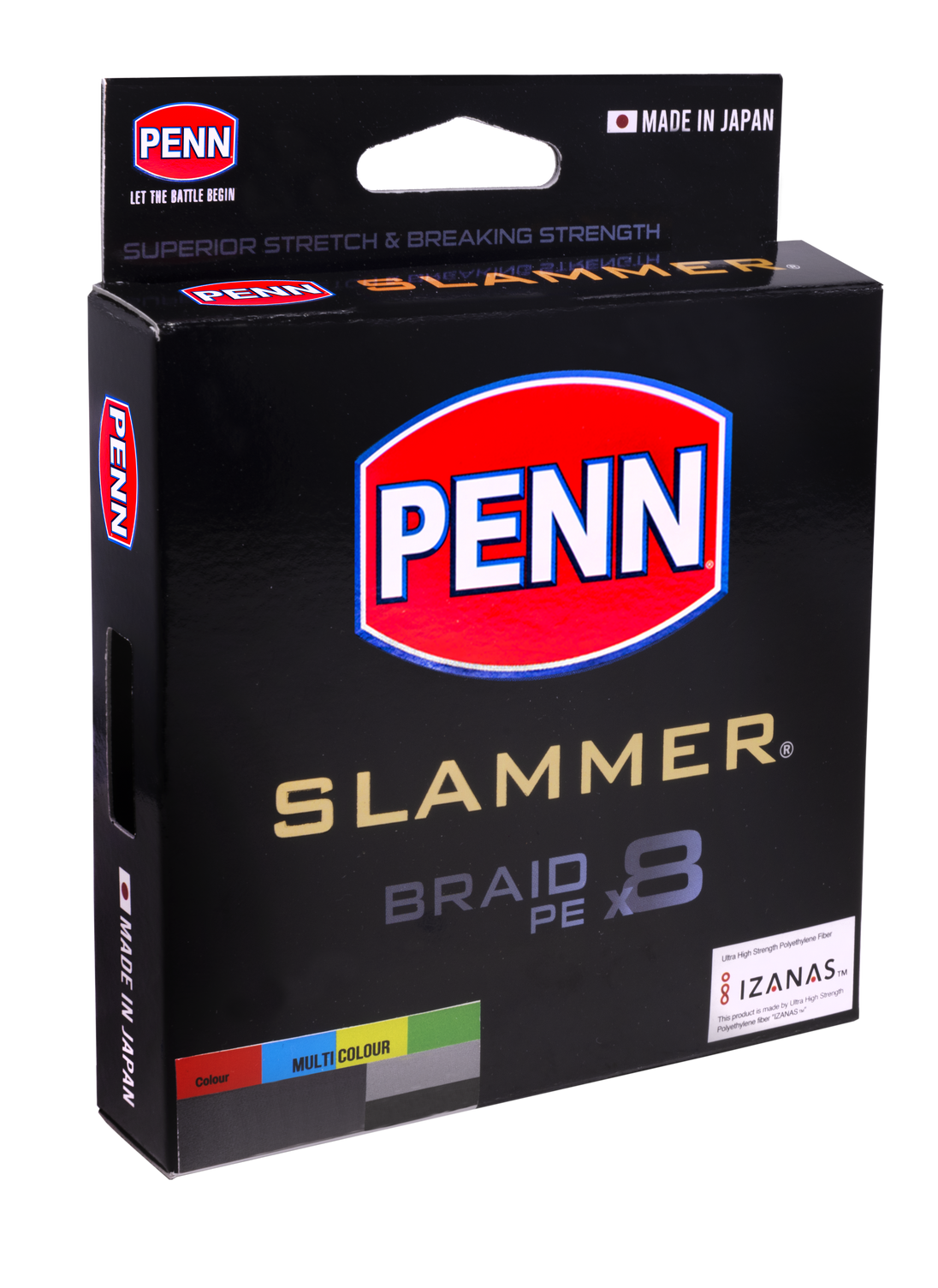 Penn Slammer Braid Fishing Line Multi Colour 150m