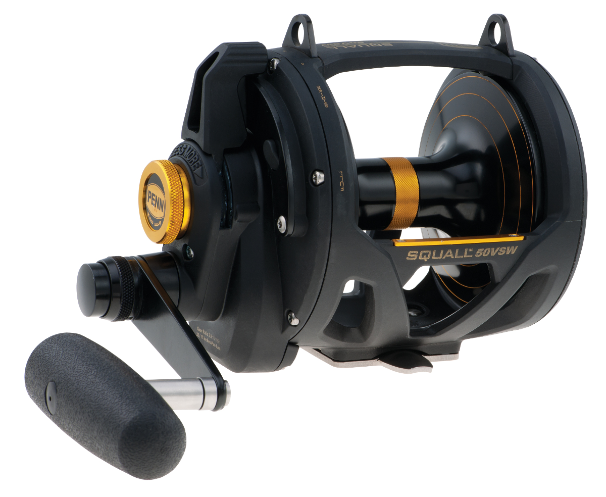 Penn Squall Lever Drag 2 Speed Overhead Reel