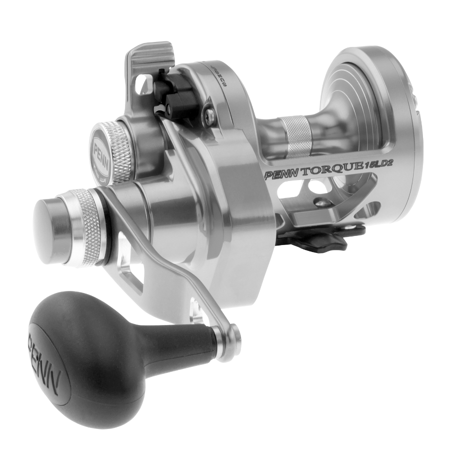 Penn Torque Silver Lever Drag 2 Speed Overhead Reel