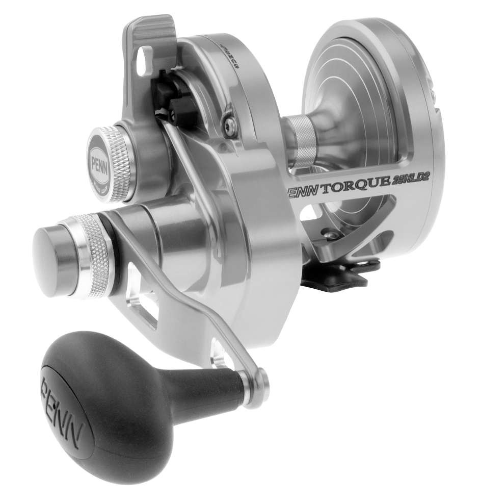 Penn Torque Silver Lever Drag 2 Speed Overhead Reel