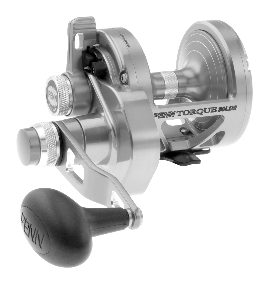 Penn Torque Silver Lever Drag 2 Speed Overhead Reel