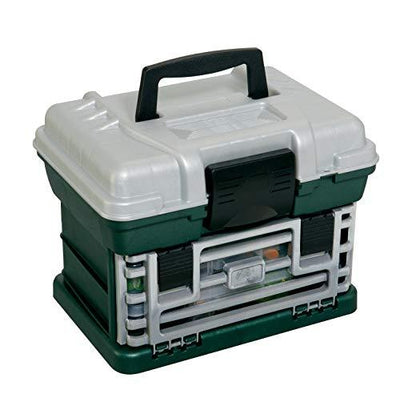 Plano 1561094 136200 2-by Rack 3600 Hard System Tackle Storage Box - Green