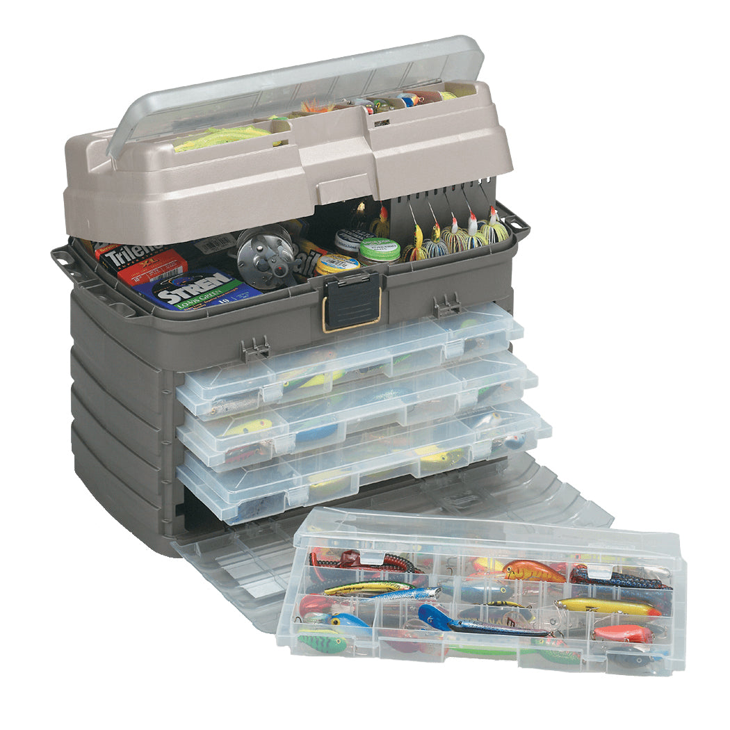 Plano 1561102 759201 Guide Series Stowaway Rack System Tackle Storage Box - Gray
