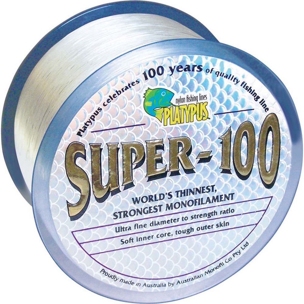 Platypus Super-100 Clear 1000m Monofilament Fishing Line