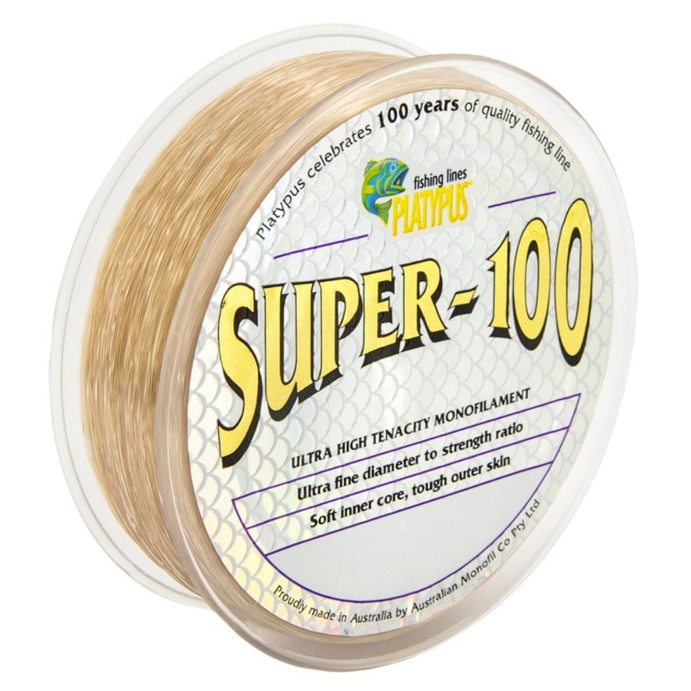 Platypus Super 100 Brown 300m Monofilament Fishing Line