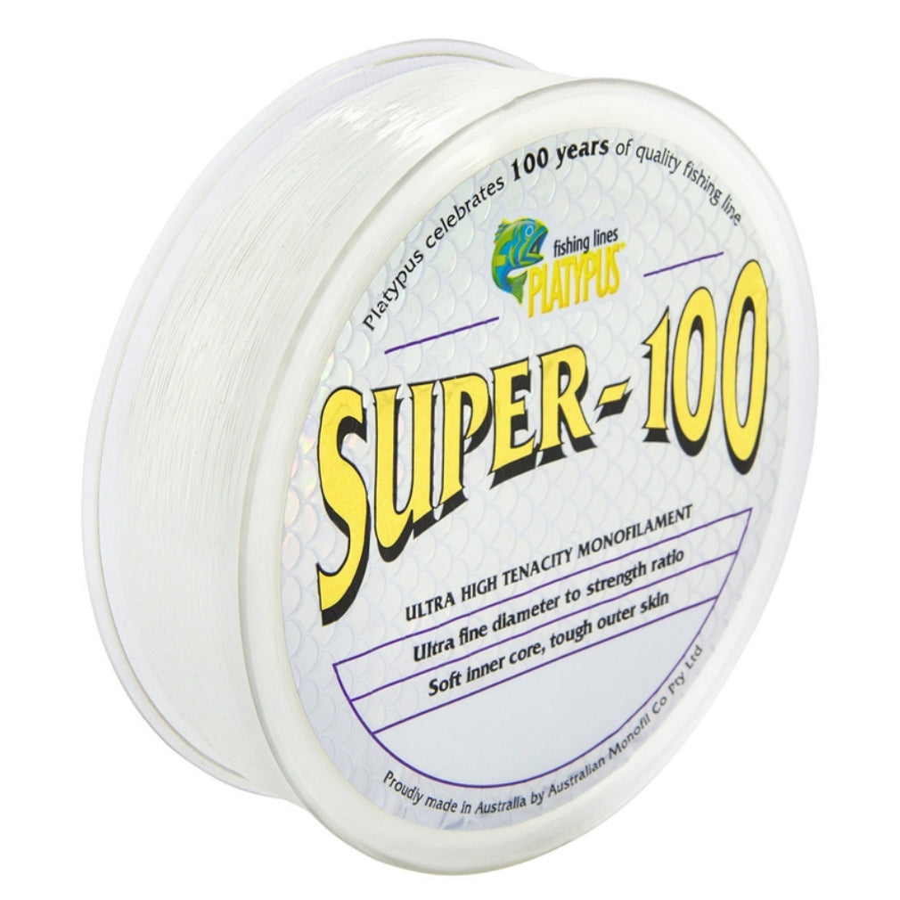 Platypus Super 100 Clear 300m Monofilament Fishing Line