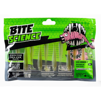 Bite Science Kick Minnow Soft Plastic Lure 3 Inch