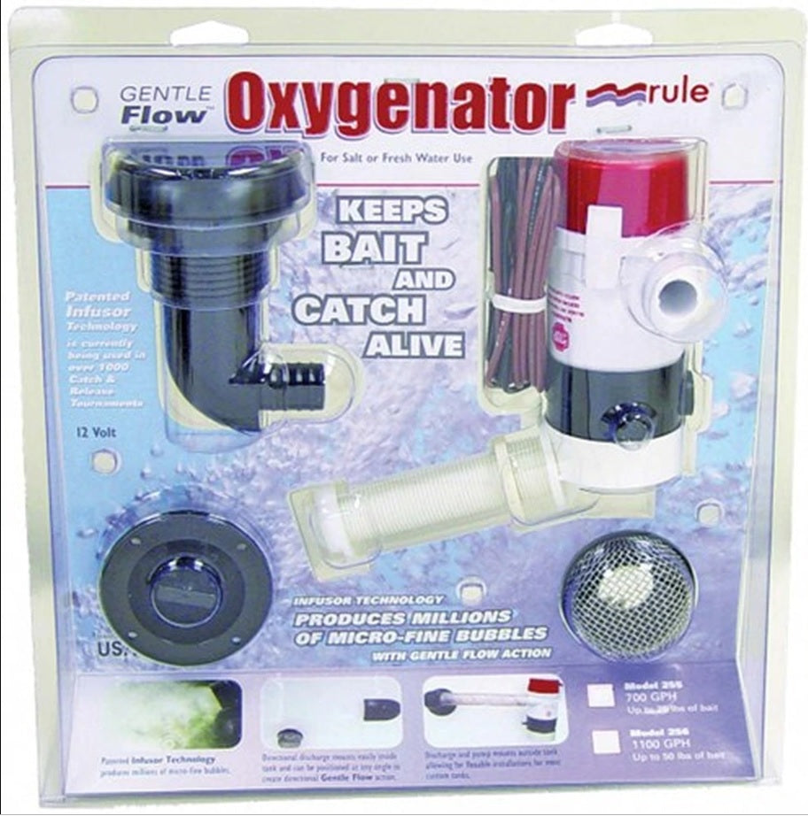 RWB Rule Gentle Flow 700GPH Oxygenator - 12V
