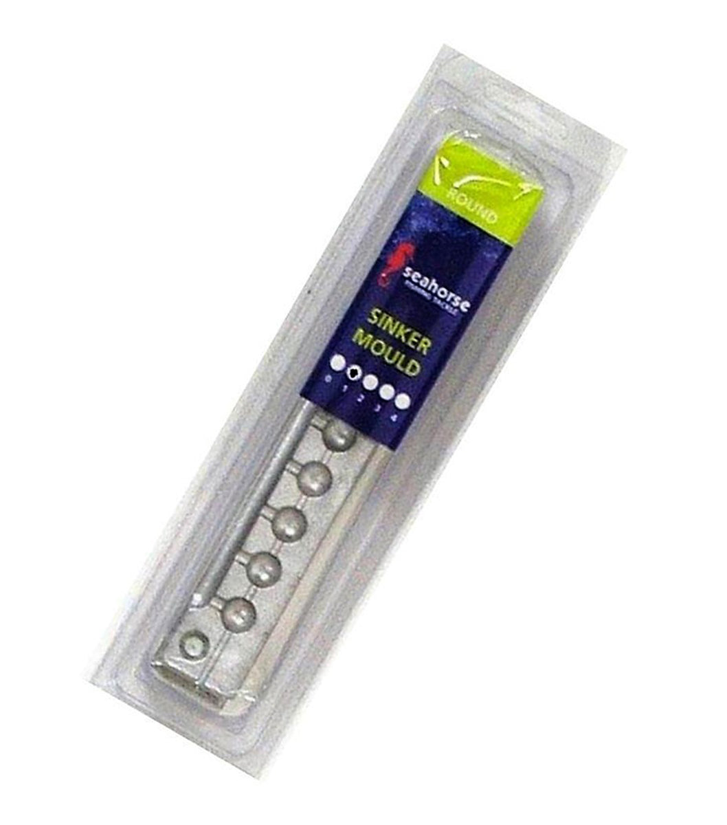 Seahorse Lead Round Ball Sinker Mould