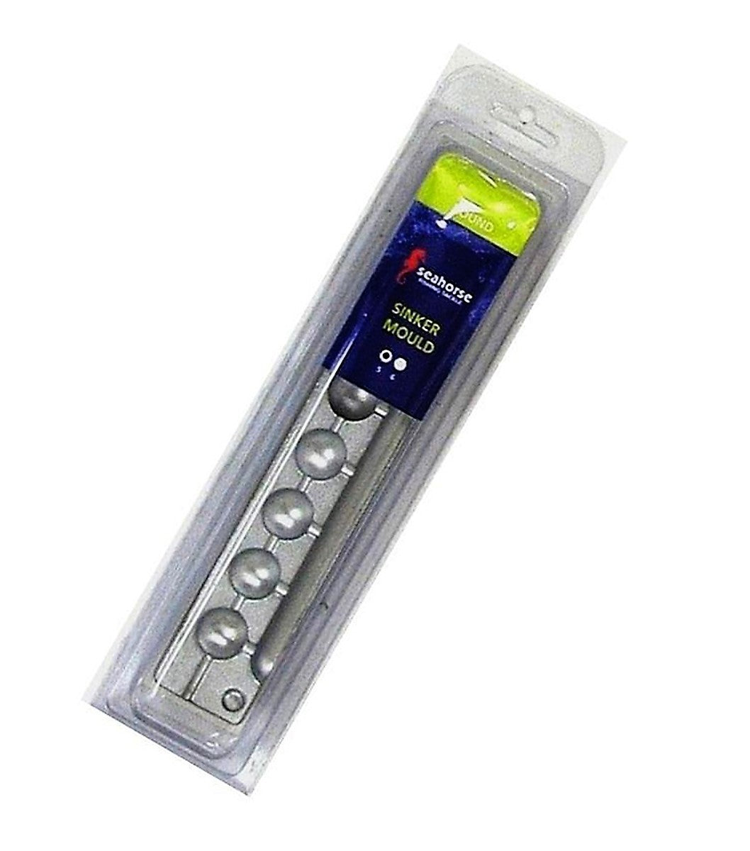 Seahorse Lead Round Ball Sinker Mould