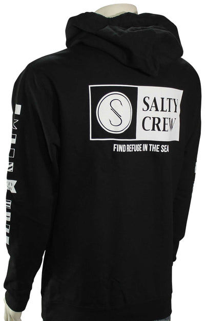 Salty Crew Alpha Fleece Hoodie Jumper - Black