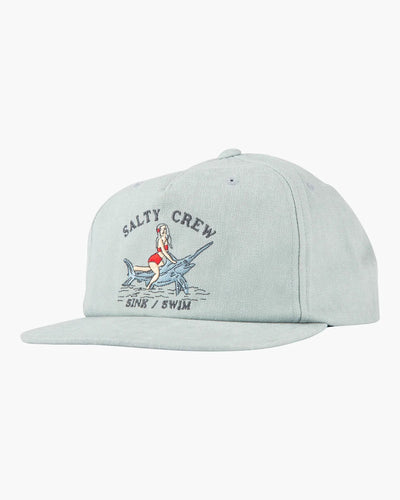 Salty Crew Broadbill Corduroy 5 Panel Trucker Cap Hat