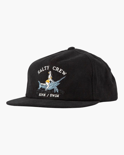 Salty Crew Broadbill Corduroy 5 Panel Trucker Cap Hat