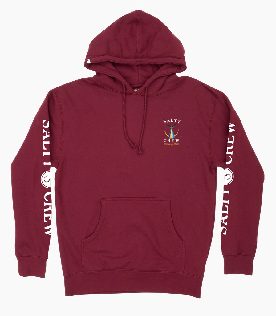 Salty Crew Tailed Hooded Fleece Hoodie - Burgundy