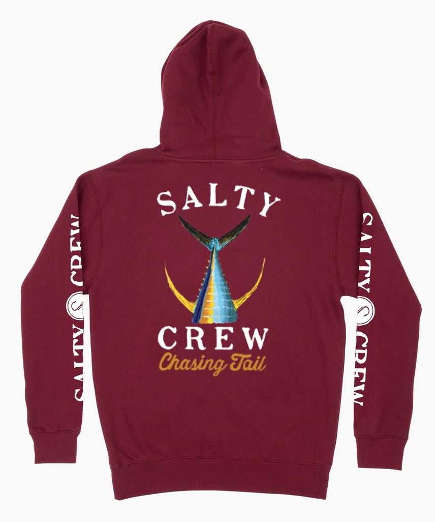 Salty Crew Tailed Hooded Fleece Hoodie - Burgundy