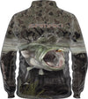 Samaki Camo Murray Cod Long Sleeve Performance Fishing Jersey Sun Protective Shirt Adult