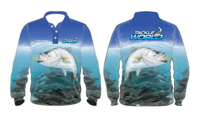 Samaki Tackle World Barra Long Sleeve Performance Fishing Jersey Shirt