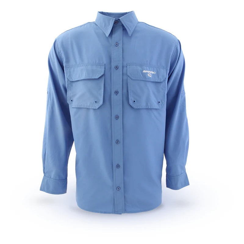 Field & Stream Men's XXL Fishing Shirt Smart Cool Long Sleeve Vented Blue