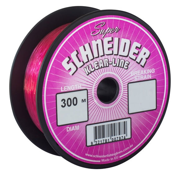 Schneider Klear Monofilament Pink Fishing Line - 300m