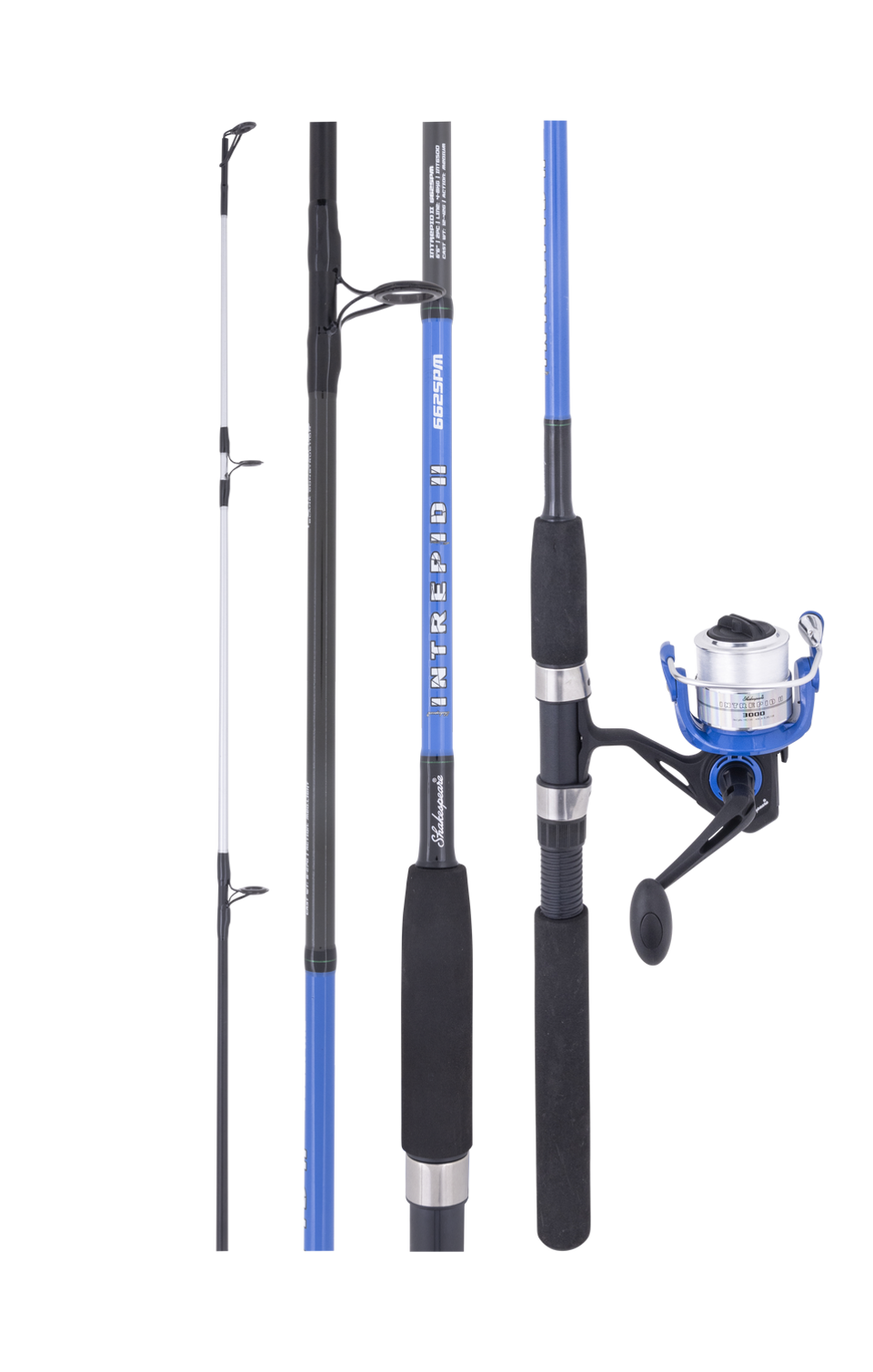 Shakespeare Intrepid II Fishing Spin Rod and Spooled Reel Combo